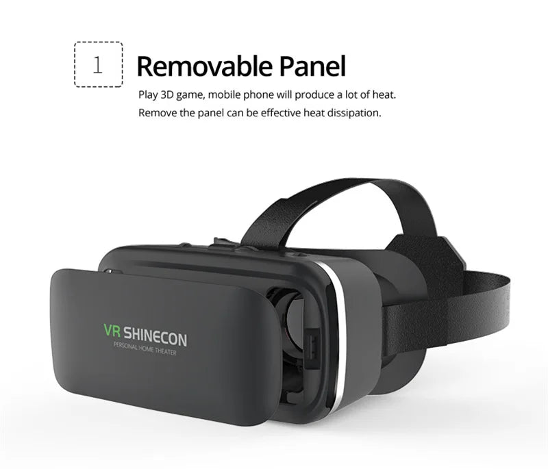 VR Shinecon 10.0 Helmet 3D Glasses Virtual Reality Casque For Smartphone Smart Phone Goggles Headset Viar Video Game Binoculars